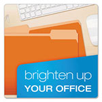 Pendaflex Colored File Folders, 1/3-Cut Tabs, Letter Size, Orange/Light Orange, 100/Box view 5