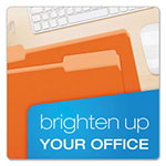 Pendaflex Colored File Folders, 1/3-Cut Tabs, Legal Size, Orange/Light Orange, 100/Box view 5