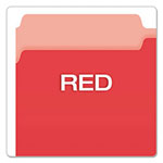 Pendaflex Colored File Folders, 1/3-Cut Tabs, Legal Size, Red/Light Red, 100/Box view 3