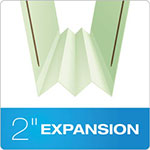 Pendaflex Heavy-Duty Pressboard Folders w/ Embossed Fasteners, Letter Size, Green, 25/Box view 3