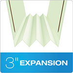 Pendaflex Heavy-Duty Pressboard Folders w/ Embossed Fasteners, Legal Size, Green, 25/Box view 3