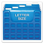 Pendaflex Desktop File w/Hanging Folders, Letter, Plastic, 12 1/4 x 6 x 9 1/2, Blue view 5