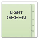 Pendaflex End Tab Classification Folders, 2 Dividers, Letter Size, Pale Green, 10/Box view 5