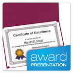 Oxford Certificate Holder, 11 1/4 x 8 3/4, Burgundy, 5/Pack view 1