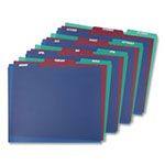Pendaflex Poly Top Tab File Guides, 1/3-Cut Top Tab, January to December, 8.5 x 11, Assorted Colors, 12/Set view 4