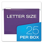 Pendaflex Colored Reinforced Hanging Folders, Letter Size, 1/5-Cut Tab, Assorted, 25/Box view 4