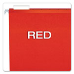 Pendaflex Colored Reinforced Hanging Folders, Letter Size, 1/5-Cut Tab, Red, 25/Box view 2
