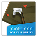 Pendaflex Reinforced Hanging File Folders, Letter Size, 1/5-Cut Tab, Standard Green, 25/Box view 1
