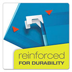 Pendaflex Colored Reinforced Hanging Folders, Legal Size, 1/5-Cut Tab, Blue, 25/Box view 1