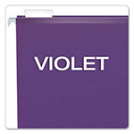 Pendaflex Colored Reinforced Hanging Folders, Legal Size, 1/5-Cut Tab, Violet, 25/Box view 2