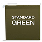 Pendaflex Reinforced Hanging File Folders, Legal Size, 1/5-Cut Tab, Standard Green, 25/Box view 2