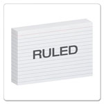 Oxford Ruled Index Cards, 4 x 6, White, 100/Pack view 1