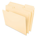 Pendaflex Interior File Folders, 1/3-Cut Tabs, Letter Size, Manila, 100/Box view 1