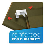Pendaflex Ready-Tab Reinforced Hanging File Folders, Letter Size, 1/5-Cut Tab, Standard Green, 25/Box view 3