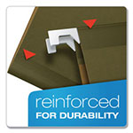 Pendaflex Ready-Tab Reinforced Hanging File Folders, Legal Size, 1/6-Cut Tab, Standard Green, 25/Box view 3