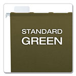 Pendaflex Ready-Tab Reinforced Hanging File Folders, Letter Size, 1/3-Cut Tab, Standard Green, 25/Box view 1