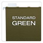 Pendaflex Ready-Tab Extra Capacity Reinforced Colored Hanging Folders, Legal Size, 1/6-Cut Tab, Standard Green, 20/Box view 3