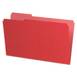 Pendaflex Interior File Folders, 1/3-Cut Tabs, Legal Size, Red, 100/Box view 1