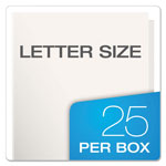 Oxford High Gloss Laminated Paperboard Folder, 100-Sheet Capacity, White, 25/Box view 5