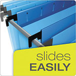 Pendaflex SureHook Reinforced Extra-Capacity Hanging Box File, Letter Size, 1/5-Cut Tab, Blue, 25/Box view 3