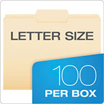 Pendaflex Manila File Folders, 1/3-Cut Tabs, Center Position, Letter Size, 100/Box view 4