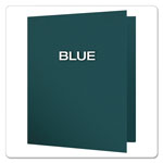 Oxford Earthwise by Oxford 100% Recycled Paper Twin-Pocket Portfolio, Blue view 3