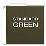 Pendaflex Standard Green Hanging Folders, Letter Size, 1/3-Cut Tab, Standard Green, 25/Box view 2