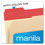 Pendaflex Color Tab File Folders, 1/3-Cut Tabs, Letter Size, Manila, 50/Box view 1