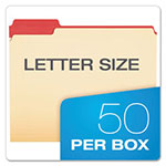 Pendaflex Color Tab File Folders, 1/3-Cut Tabs, Letter Size, Manila, 50/Box view 5