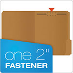 Pendaflex Kraft Folders with One Fastener, 1/3-Cut Tabs, Letter Size, Kraft, 50/Box view 1