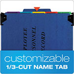 Pendaflex Hanging Style Personnel Folders, 1/3-Cut Tabs, Center Position, Letter Size, Blue view 2