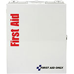 First Aid Only Class A SC First Aid Cabinet - Carrying Handle, Wall Mountable, Portable - White - Steel view 1