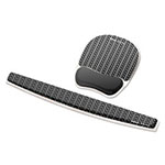 Fellowes Photo Gel Wrist Rest with Microban, 18 1/2 x 2 5/16 x 3/4, Gray/White view 1