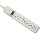 Fellowes Basic Home/Office Surge Protector, 6 Outlets, 15 ft Cord, 450 Joules, Platinum view 1