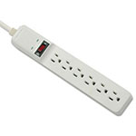 Fellowes Basic Home/Office Surge Protector, 6 Outlets, 15 ft Cord, 450 Joules, Platinum view 2