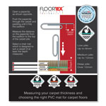 Floortex Cleartex Ultimat XXL Polycarb. Square General Office Mat for Carpets, 60 x 60, Clear view 2