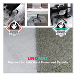 Floortex Cleartex Unomat Anti-Slip Chair Mat for Hard Floors/Flat Pile Carpets, 60 x 48, Clear view 4