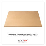 Floortex Cleartex Unomat Anti-Slip Chair Mat for Hard Floors/Flat Pile Carpets, 35 x 47, Clear view 1