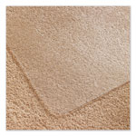Floortex Cleartex Ultimat Polycarbonate Chair Mat for Low/Medium Pile Carpet, 48 x 53, Clear view 2