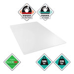 Floortex Cleartex MegaMat Heavy-Duty Polycarbonate Mat for Hard Floor/All Carpet, 46 x 53, Clear view 3