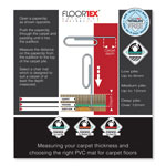 Floortex Cleartex MegaMat Heavy-Duty Polycarbonate Mat for Hard Floor/All Carpet, 46 x 60, Clear view 1