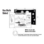 Geographics Too Cool Tri-Fold Poster Board, 36 x 48, Black/White, 6/PK view 1