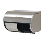 Compact® 2-Roll Side-by-Side Coreless High Capacity Toilet Paper Dispenser, Stainless Steel, 10 1/8 x 6 3/4 x 7 1/8 view 2