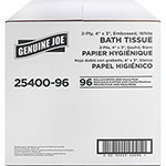 Genuine Joe Bath Tissue, 2-Ply, 400SH/RL, 4