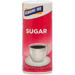 Genuine Joe White Sugar Canister with Reclosable Lid, 20 Ounce view 2