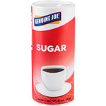Genuine Joe White Sugar Canister with Reclosable Lid, 20 Ounce view 4