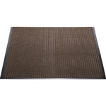 Genuine Joe Indoor/Outdoor Rubber & Polyproylene Floor Mat, 4' x 6', Brown view 1