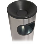 Genuine Joe Ashtray Receptacle, Fire-Safe, 3 Gal., Stainless Steel view 1