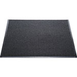 Genuine Joe Indoor/Outdoor Rubber Floor Mat, 4'' x 6'', Charcoal view 2