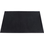 Genuine Joe Super Tread Rubber Floor Mat, 3' x 5', Black view 2